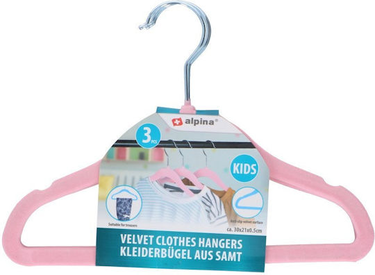 27017 Kinderkleiderbügel Rosa 3Stück