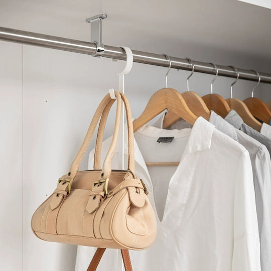 Yamazaki Metallic White Clothes Hanger