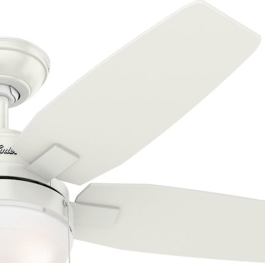 Hunter Arcot Ceiling Fan 117cm With Light Fresh White