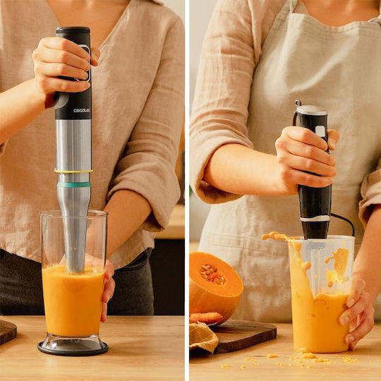 Cecotec Katana 15 Smash B Handmixer mit Inox-Stab 1000W Schwarze