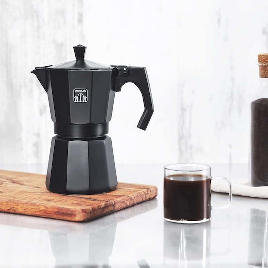Cecotec Mokclassic Cafetieră Pentru Plită Espresso 9 Căni Neagră