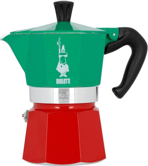 Bialetti Moka Express Tricolore Cafetieră 3 Cafetieră Espresso Multicolor