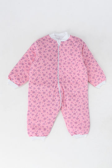 Mamma Natura Winter Sleeping Bag with Feet Horses Pink