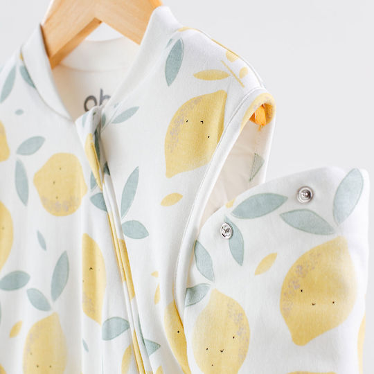 abo Winter Baby Sleeping Bag with Legs 2.5 Tog Lemons with Detachable Sleeves