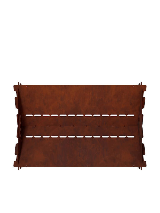 vidaXL Șemineu de Exterior Metalic Gri 60x40x20cm