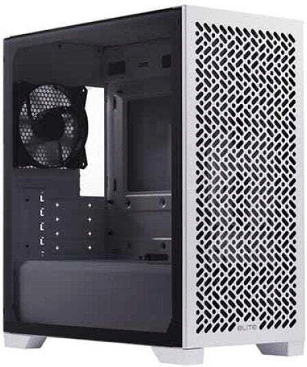 CoolerMaster Elite 302 Lite Gaming Mini Tower Компютърна кутия със Страничен прозорец Бяла