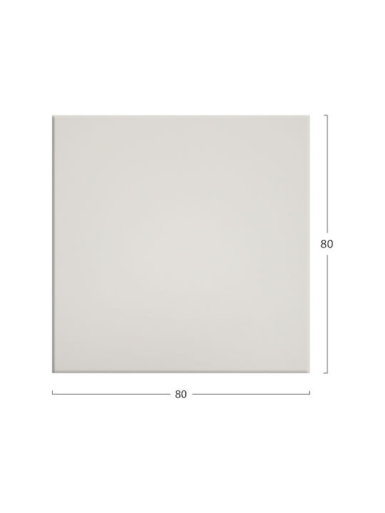 HomeMarkt 101 Square Table Surface Werzalit in White Colour 80x80x3.5cm