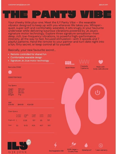 Je Joue Vibrator for Couples with Remote Control