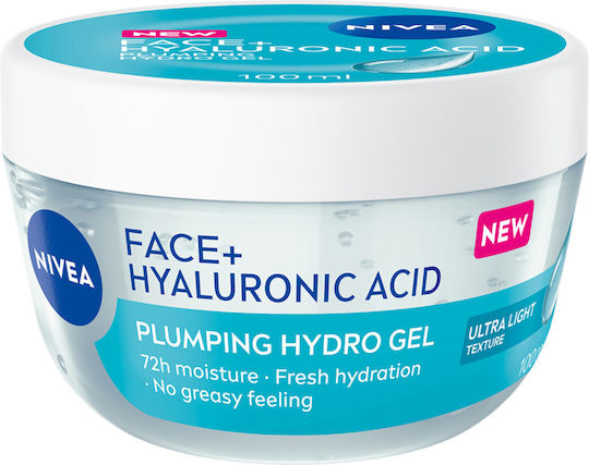Nivea 72-часов Хидратиращ Гел за Лице с Хиалуронова Киселина 100ml