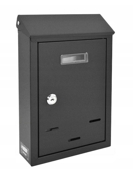 AWTools Cutie Poștală Pentru Exterior Din Inox În Culoare Neagră 30x23x8.5cm