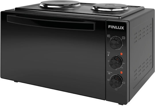 Finlux Ηλεκτρικό Κουζινάκι 45lt με 2 Εστίες Μαύρο