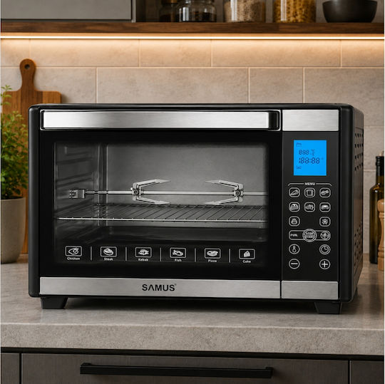 Samus Electric Countertop Oven 45lt with Hot Air Function and No Burners