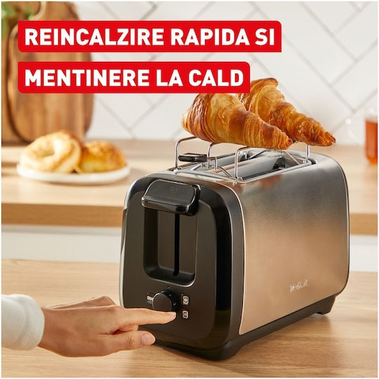 Tefal Subito Тостер Двуместен 1300W Сив