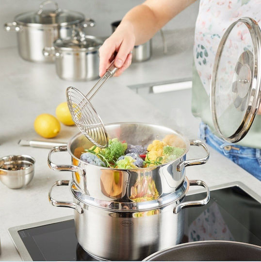 Rosle Lingură Joasă Cu Găuri Spider Strainer Inox