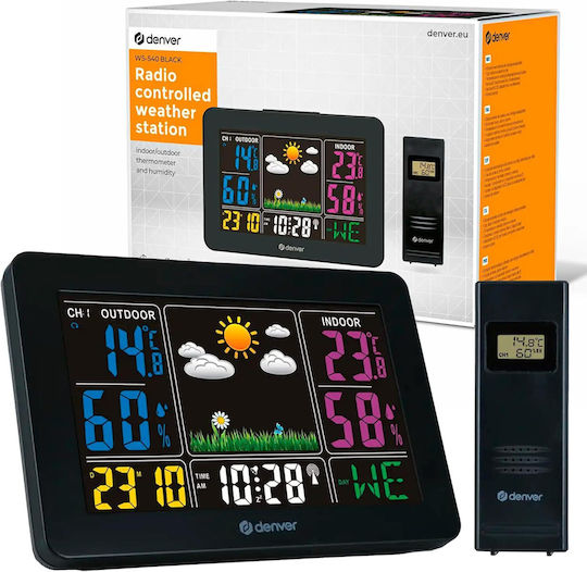 Denver WS-540B Ασύρματος Μετεωρολογικός Σταθμός Ψηφιακός Επιτραπέζιος
