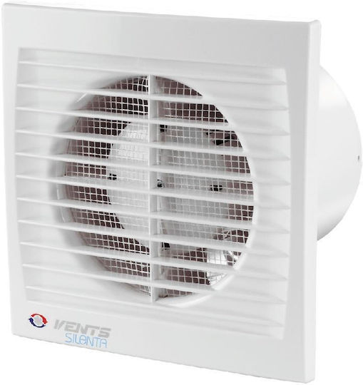 Vents 100 Επιτοίχιος Εξαεριστήρας 100mm Λευκός