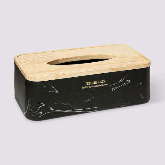 Atmosphera Държач за кърпички Пластмасова Черен 25x13.3x8.6см 200139B