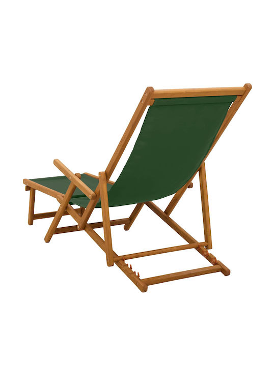 Doppelter Hölzernes Garten- und Pool-Liegestuhl Beige 2 Stück 61x155x95cm