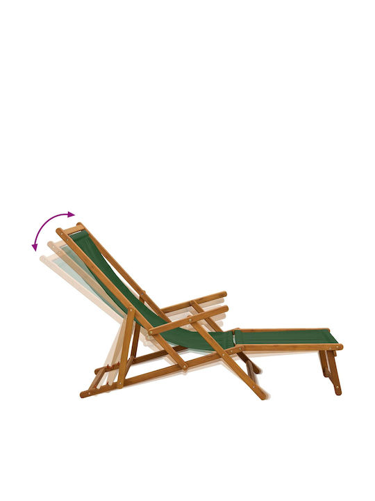 Doppelter Hölzernes Garten- und Pool-Liegestuhl Beige 2 Stück 61x155x95cm