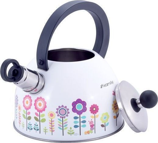 Kamille Kamille Rostfreier Stahl Teekanne Grau 1800ml