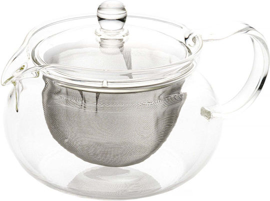 Hario Ceainic cu Filtru Sticlă Transparent 450ml
