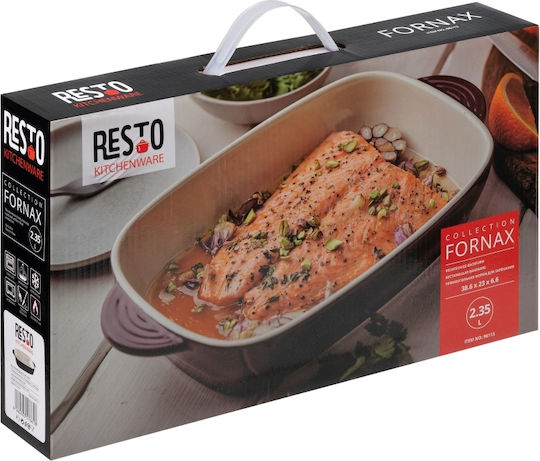 Resto Ceramic Rectangular Heat-Resistant Cookware 2400ml