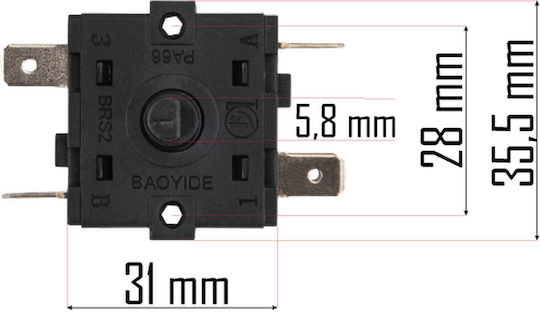 Heater Switch Powermat Pm-nag-9en-pk