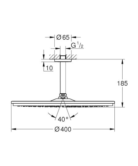 Grohe Shower Head Κεφαλή Ντουζ