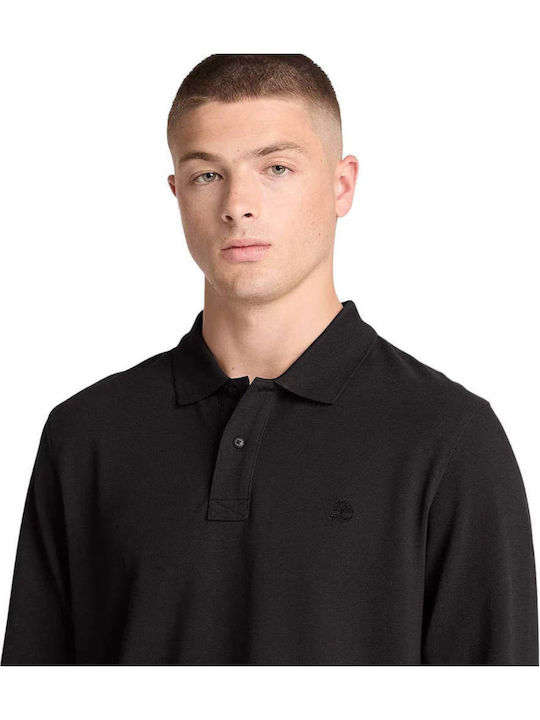 Millers River Polo Long Sleeve Black