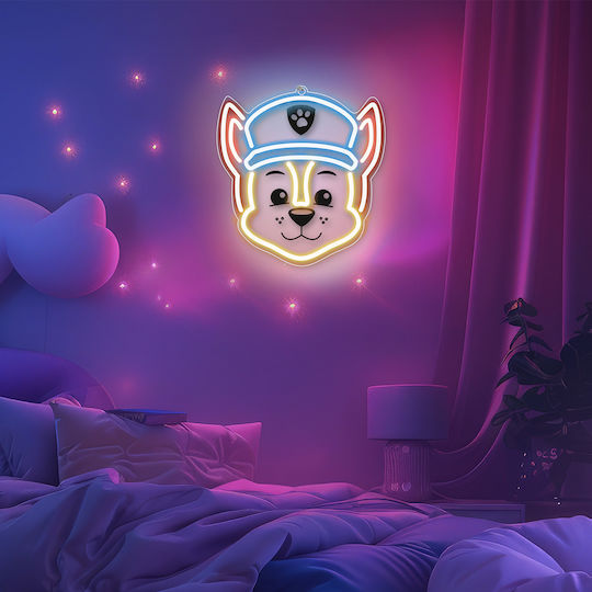 Paw Patrol Παιδικό Φωτιστικό Τοίχου Led Πλαστικό