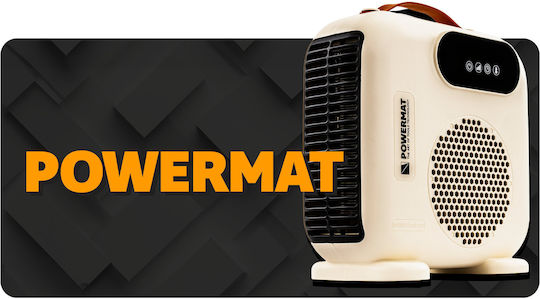 Powermat Fan Heater Room Floor White 2000W