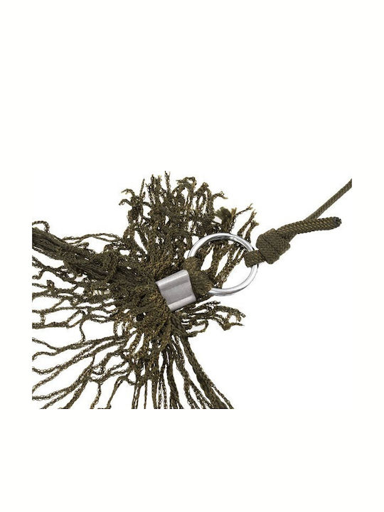 Mil-Tec Hängematte Einzeln Netz Schwarz 180x80cm