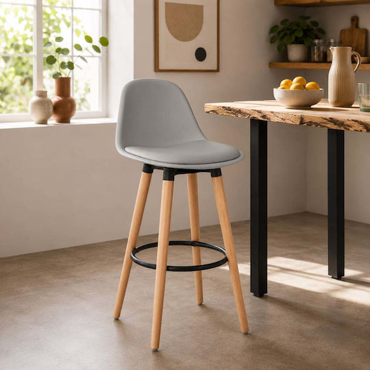 Табуретка Бар За външна употреба С възглавница Grey 1бр 39.5x43x91.5см
