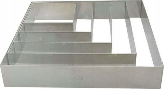 Φόρμα Ζαχαροπλαστικής 20 X 20 Cm Ανοξείδωτο De Buyer