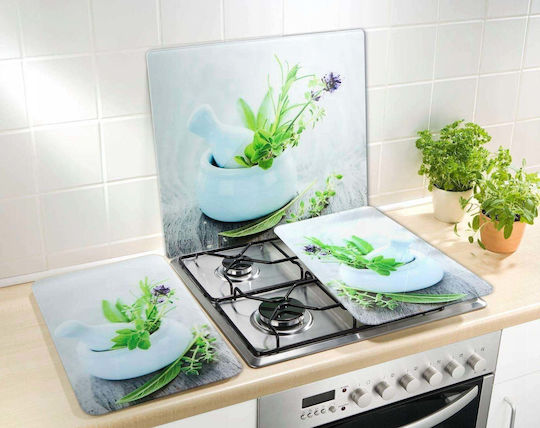 Wenko Glass Hob Protector Herb Garden 56 x 50 Cm Multicolored