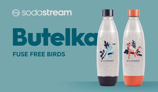 Sodastream Бутилки 2 Бутилки Sodastream Fuse Birds Tritan 1 Л Високотемпературоустойчиви Многоцветни