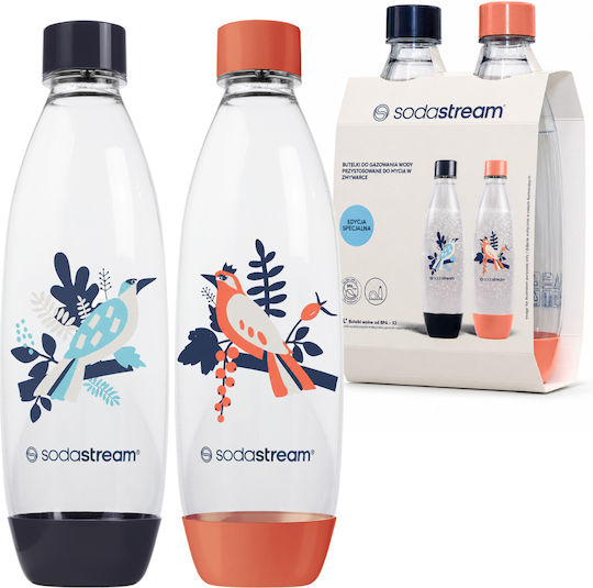 Sodastream Бутилки 2 Бутилки Sodastream Fuse Birds Tritan 1 Л Високотемпературоустойчиви Многоцветни