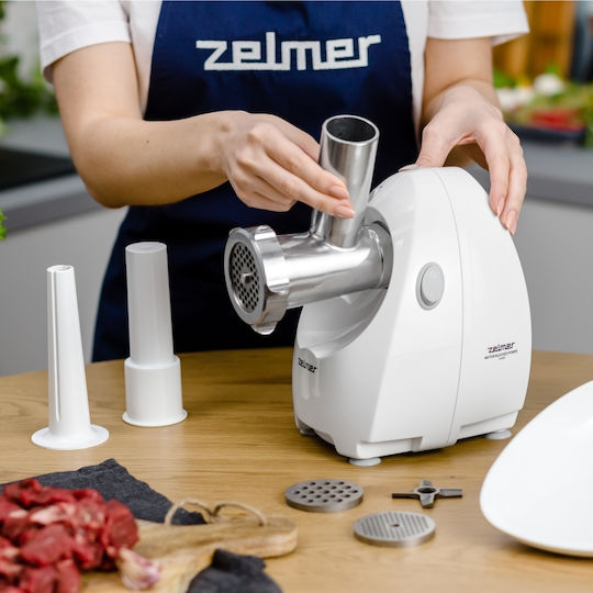Zelmer ZMM4080B Μηχανή Άλεσης Κιμά 1900W Λευκή