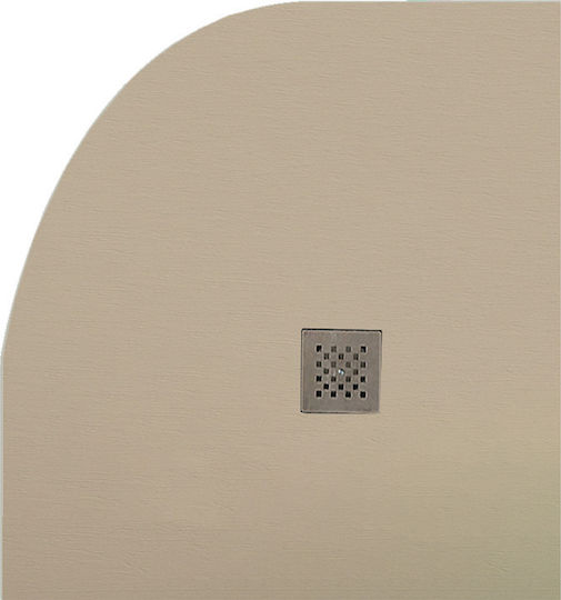 Karag Semicircular Acrylic Shower White Classic 90x90cm Karag Semicircular Acrylic Shower White Classic 90x90cm