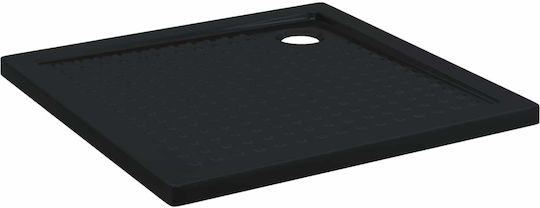 vidaXL Square Acrylic Shower Tray 90x90cm Black