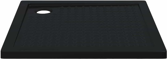 vidaXL Square Acrylic Shower Tray 90x90cm Black
