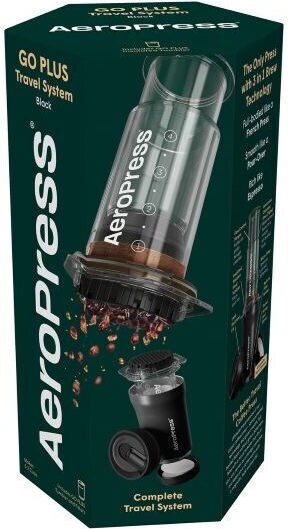Aeropress Go Plus Manual Filter Coffee Maker Plastic Black 200ml