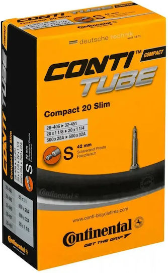 Continental Compact Slim S42 020183 Cameră de Bicicletă