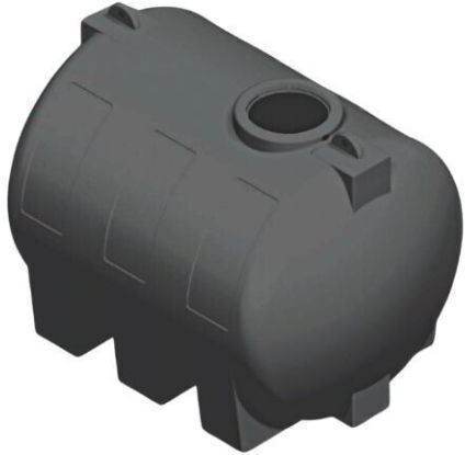 Plastic Oil Water Tank S5 Porky 2000 Lt Black