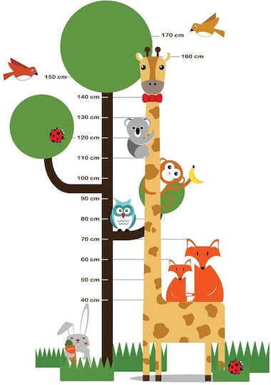 Walplus Ръстомер за деца и бебета Animals Зелен