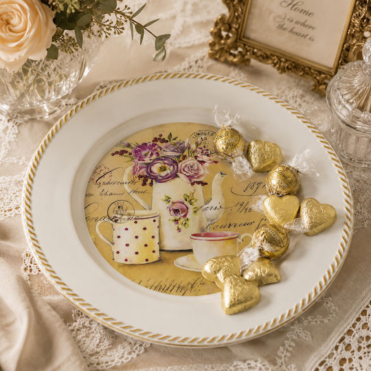 Plastic White 33x33cm Decorative Platters 3104