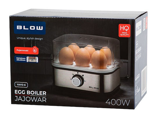 Blow EB-02 Яйцеварка 6 Места 400W Сребърен