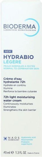Bioderma Hydrabio Légère воден крем с лека текстура за нормална до смесена кожа