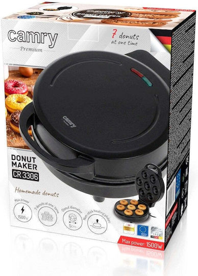 Mini Donut Maker Camry Cr 3306 1000 W 7 Donuts Non-stick Plates