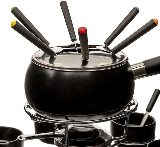 5Five Vas pentru Fondue cu lumină de ceai Ceramică Maro 34x34x24buc